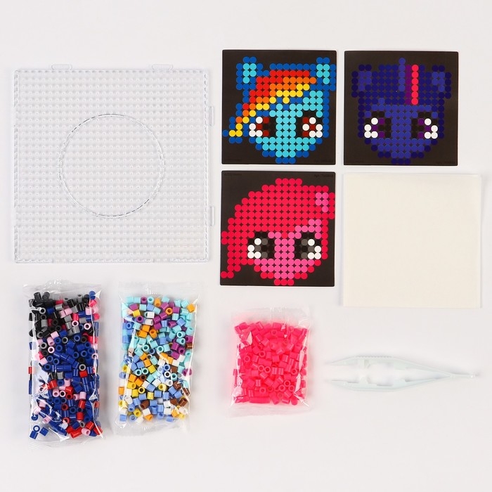 Набор мозаек 3 в 1 «My little pony», Авквамозайка, Термомозайка и мозаика из EVA, 4+ Набор мозаек 3 в 1 «My little pony», Авквамозайка, Термомозайка и мозаика из EVA, 4+