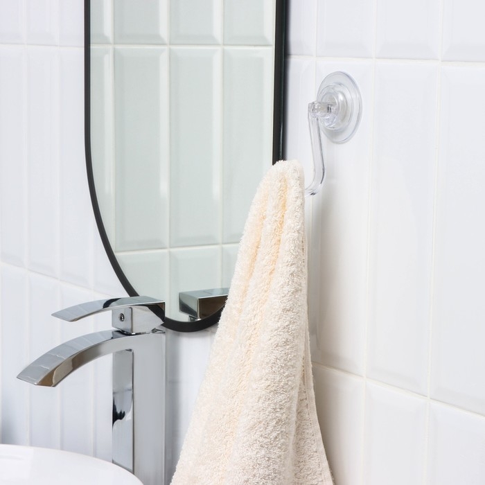 Крючки самоклеющиеся Доляна, 11&times;6,5&times;6,5 см, цвет прозрачный