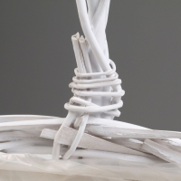 Набор корзин, 37x30х17/20/44 см, 32x28х17/20/40 см, 2 шт, белые, ива Набор корзин, 37x30х17/20/44 см, 32x28х17/20/40 см, 2 шт, белые, ива