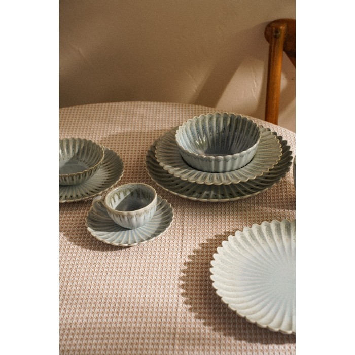 Блюдо для подачи SL Home &laquo;Эхо Крита&raquo;, d=28 см, цвет голубой