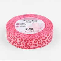 Лента репсовая «Леопард», 25 мм, 23 ± 1 м, цвет розовый Лента репсовая «Леопард», 25 мм, 23 ± 1 м, цвет розовый