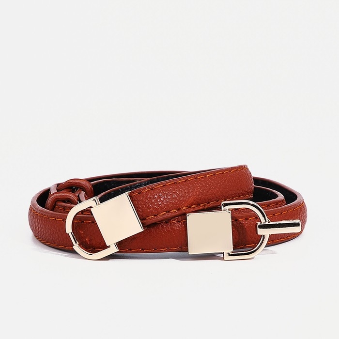 Ремень женский, ширина 1 см, пряжка металл, цвет рыжий Ремень женский, ширина 1 см, пряжка металл, цвет рыжий