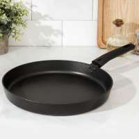 Сковорода &laquo;Дарья&raquo;, d=30 см, съёмная ручка, антипригарное покрытие, цвет чёрный