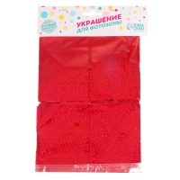 Праздничный занавес голография, 100 &times; 200 см., цвет красный