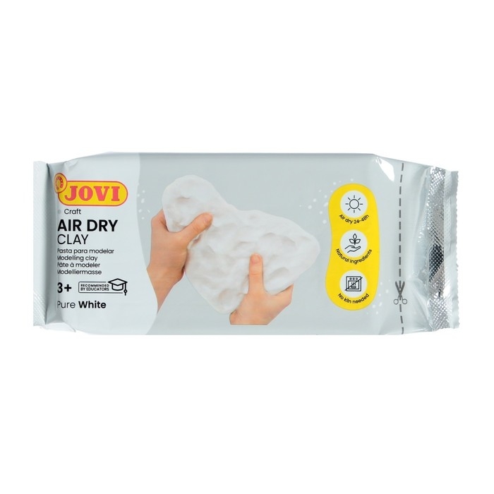 Масса для лепки JOVI, самозатвердевающая, полимерная, 250 г, белая