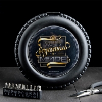 Набор инструментов в колесе &laquo;Самый лучший водитель&raquo;, 24 предмета