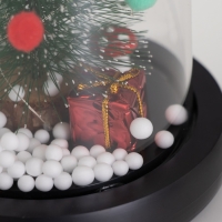 Светильник колба «Елка с шарами» 1,5Вт, LED, 3xAAA, черный USB 11х11х21см Светильник колба «Елка с шарами» 1,5Вт, LED, 3xAAA, черный USB 11х11х21см