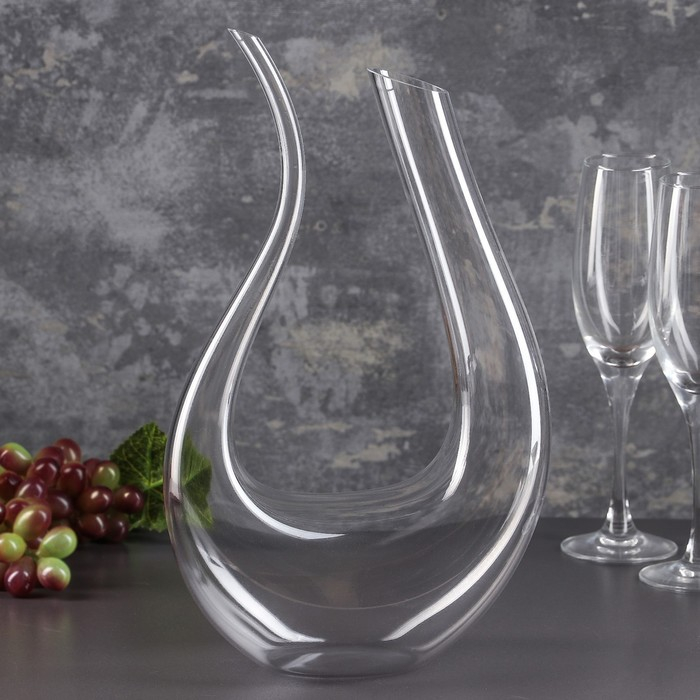 Декантер стеклянный для вина Magistro «Совиньон», 1,3 л Декантер стеклянный для вина Magistro «Совиньон», 1,3 л