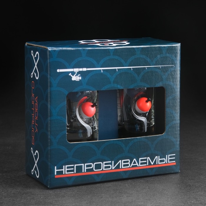 Стопки Стопки "Непробиваемая", с поплавком, 50 мл, 2 шт.