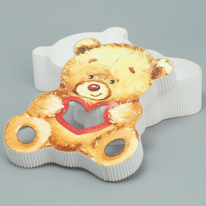 Коробка подарочная, кондитерская упаковка, &laquo;Медвежонок&raquo;, 16,5х20х5 см