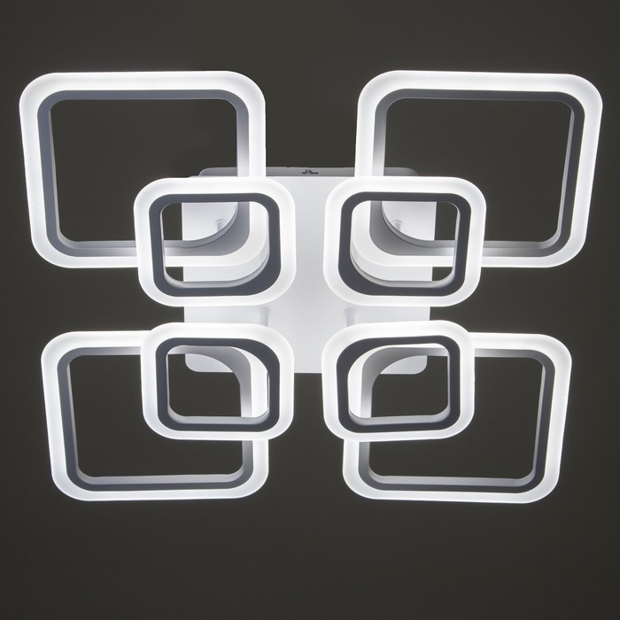 Люстра с ПДУ 59117/8WT LED 240Вт 3000-6000К диммер белый 55х55х10 см BayerLux