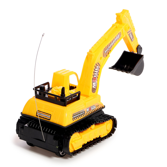 Экскаватор радиоуправляемый &laquo;Строитель&raquo;, работает от батареек