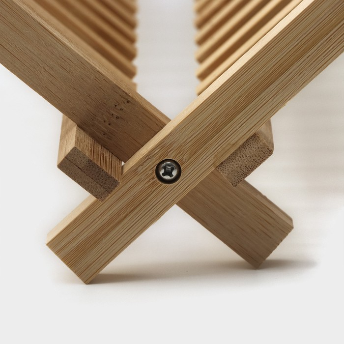 Сушилка для посуды &laquo;Бамбуковый лес&raquo;, 43&times;38 см, 2 яруса