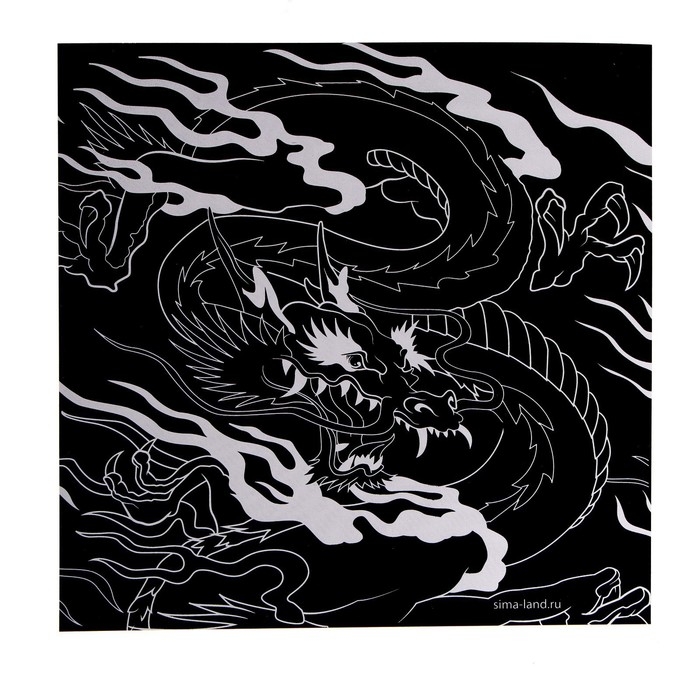 Набор гравюр «Драконы», 2 шт, 19х19 см, с металлическим эффектом «золото» Набор гравюр «Драконы», 2 шт, 19х19 см, с металлическим эффектом «золото»