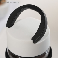 Бутылка для воды стеклянная с ручкой в чехле &laquo;Кит&raquo;, 500 мл, h=23,5 см, рисунок МИКС