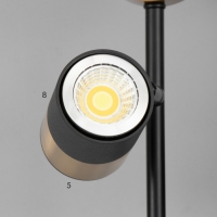 Бра "Антрес" LED 46Вт 3000-6000К черно-золотой 19х18х40 см