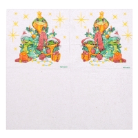 Салфетки новогодние бумажные &laquo;С Новым годом: ёлочка&raquo;, однослойные, 24х24 см, 20 шт.