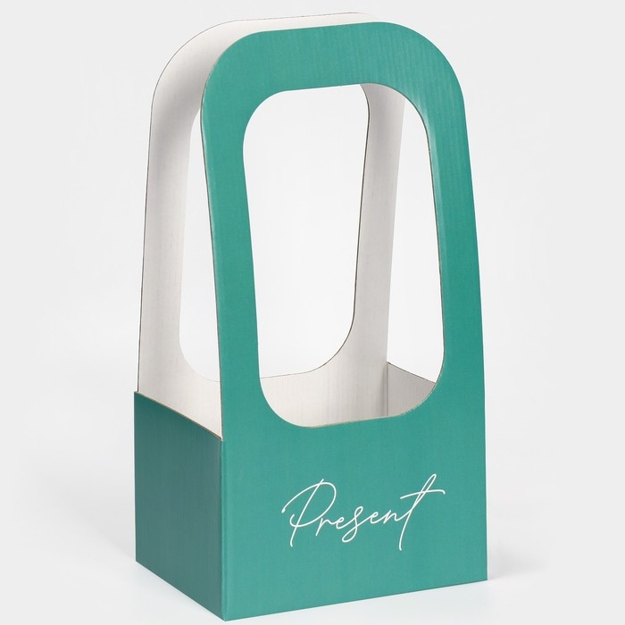 Коробка-переноска для цветов &laquo;Present&raquo;, 17 &times; 12 &times; 32 см