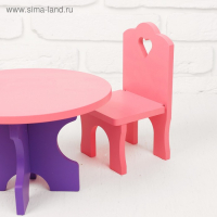 Мебель кукольная &laquo;Столик со стульчиками&raquo;, 5 деталей
