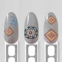 Наклейки для ногтей &laquo;Мозаика&raquo;, объёмные, разноцветные