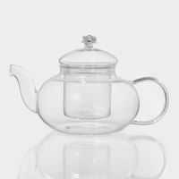 Чайник заварочный со стеклянным ситом &laquo;Валенсия с розой&raquo;, 600 мл