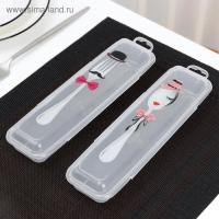 Футляр для столовых приборов Доляна, 24&times;7,5&times;3,8 см, рисунок МИКС