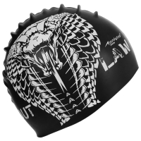 Шапочка для плавания взрослая ONLYTOP Outlaw, силиконовая, обхват 54-60 см