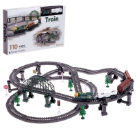 Железная дорога &laquo;Лесопилка&raquo;, детская, работает от батареек