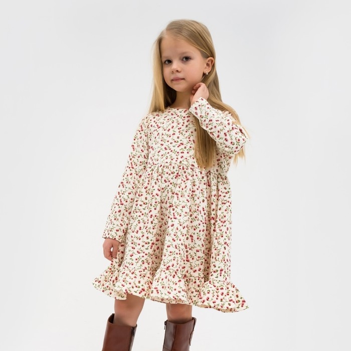 Платье KAFTAN Платье KAFTAN "Розы", р. 30 (98-104), белый