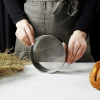 Сито для просеивания Доляна &laquo;Металлик&raquo;, d=13,5 см, цвет серебристый