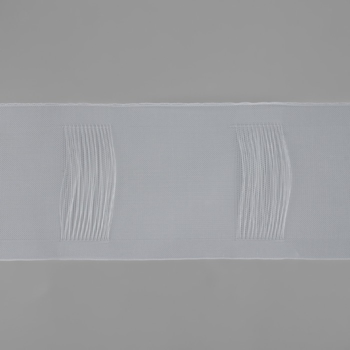 Шторная лента трубная, органза, 10 см, 50 &plusmn; 1 м, цвет прозрачный