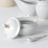 Сервиз столовый фарфоровый «Бельё», 48 предметов Сервиз столовый фарфоровый «Бельё», 48 предметов