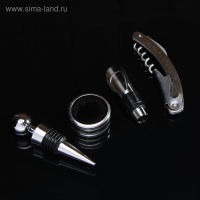 Набор для вина &laquo;Тоскана&raquo;, 4 предмета: штопор, кольцо, пробка, каплеуловитель