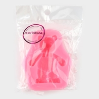 Молд для заливки Доляна &laquo;Мишка&raquo;, силикон, 8&times;6.5 см, розовый