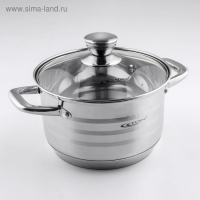 Кастрюля &laquo;Элис&raquo;, 3.5 л, d=20 см, капсульное дно, индукция