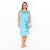 Ночная сорочка женская, цвет голубой, размер 50