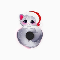 Магнит антистресс новогодний &laquo;Новый год: Котенок НГ&raquo;, на Новый год, 5.3 х 7.3 см