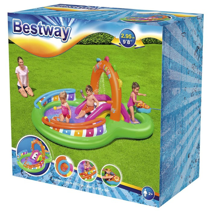 Игровой центр Sing 'n Splash, 295 x 190 x 137 см, 53117 Bestway Игровой центр Sing 'n Splash, 295 x 190 x 137 см, 53117 Bestway