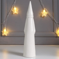 Сувенир керамика световой "Дедушка Мороз с ёлочкой на шубе" серебро 25х5,7х5,7 см Сувенир керамика световой "Дедушка Мороз с ёлочкой на шубе" серебро 25х5,7х5,7 см