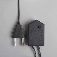 Гирлянда &laquo;Нить&raquo; 5 м с насадками &laquo;Шарики зелёные&raquo;, IP20, тёмная нить, 30 LED, свечение зелёное, 8 режимов, 220 В