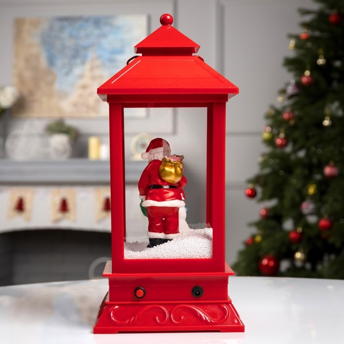 Светодиодная фигура «Фонарь с Дедом Морозом и снеговиком» 18 × 41 × 18 см, пластик, батарейки ААх3 (не в комплекте), USB, свечение белое Светодиодная фигура «Фонарь с Дедом Морозом и снеговиком» 18 × 41 × 18 см, пластик, батарейки ААх3 (не в комплекте), USB, свечение белое