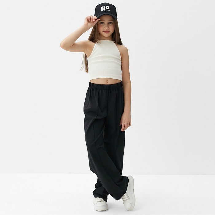 Брюки для девочки MINAKU цвет чёрный, рост 104 см