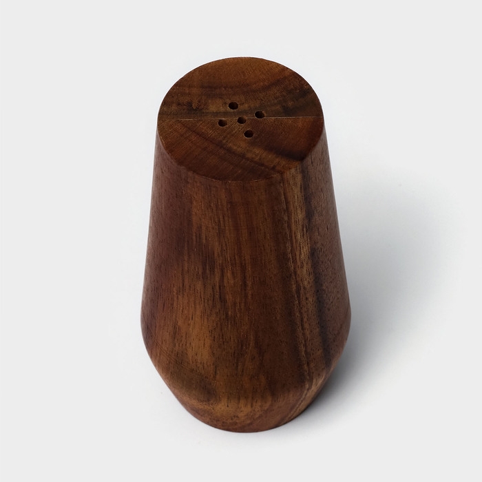 Банка для специй &laquo;Солонка&raquo;, 10&times;5,6 см, акация