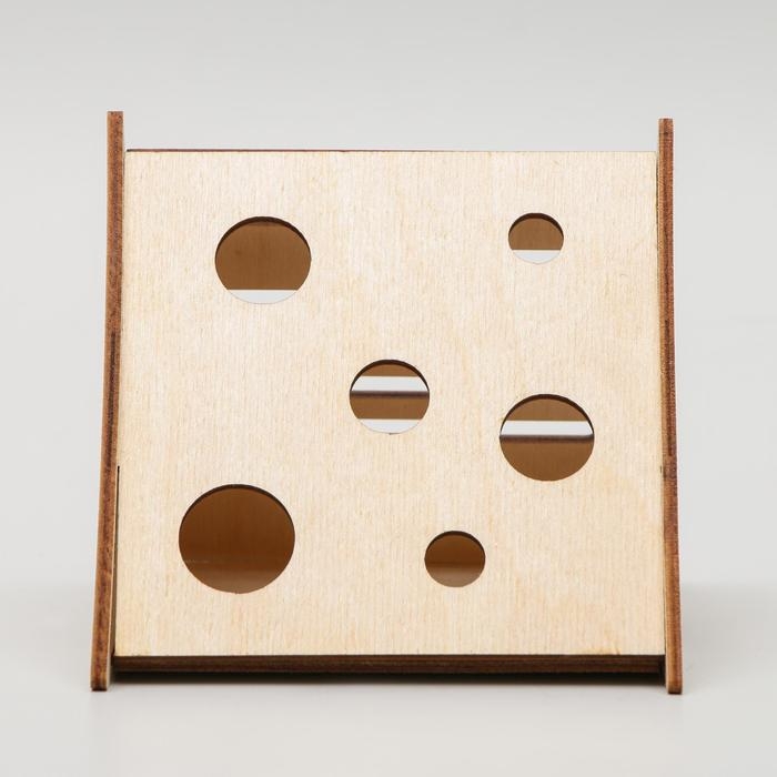 Домик для грызунов Домик для грызунов "Сыр", 12,5 х 11,5 х 11 см