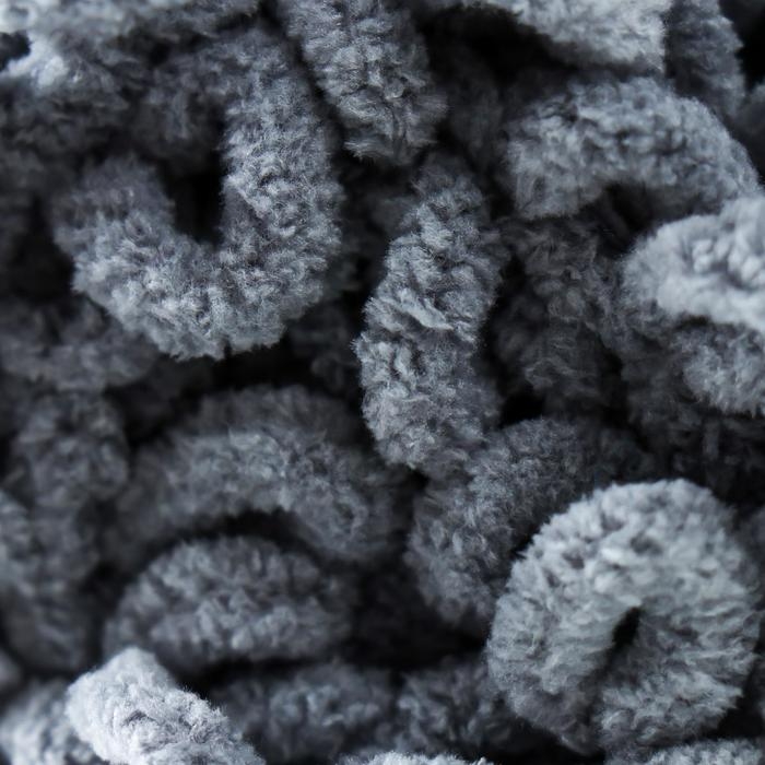 Пряжа "Puffy fine" 100% микрополиэстер 14,5м/100г  (343 серый)