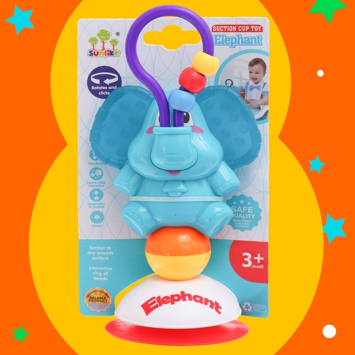 Погремушка на присоске &laquo;Слоник&raquo;