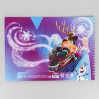 Альбом для рисования А4, 40 листов 100 г/м², на пружине, Холодное сердце Альбом для рисования А4, 40 листов 100 г/м², на пружине, Холодное сердце