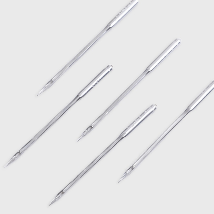 Иглы для бытовых швейных машин, для трикотажа, №130, 5 шт