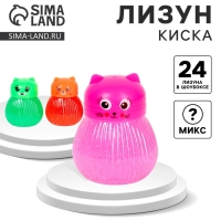 Лизун - слайм &laquo;Киска&raquo;, цвета МИКС