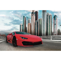 Алмазная мозаика на подрамнике с частичным заполнением &laquo;Гоночная машина&raquo;, 20 x 30 см